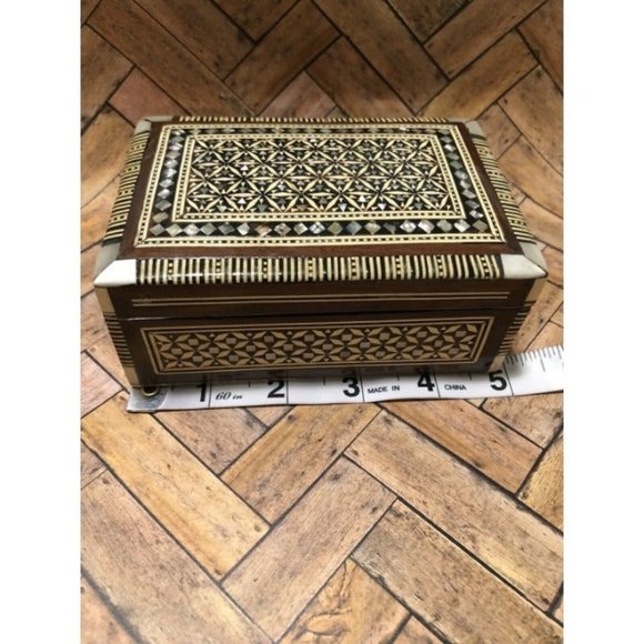Mother of Pearl Other - Egyptian Inlaid Mother of Pearl Beech Wood Handmad